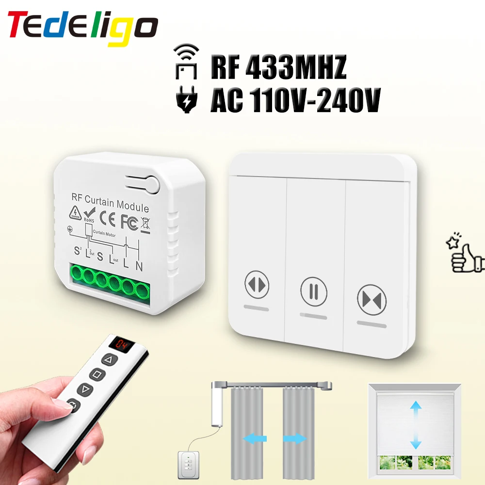 Ir Remote Module - Module de commutateur de rideau RF
