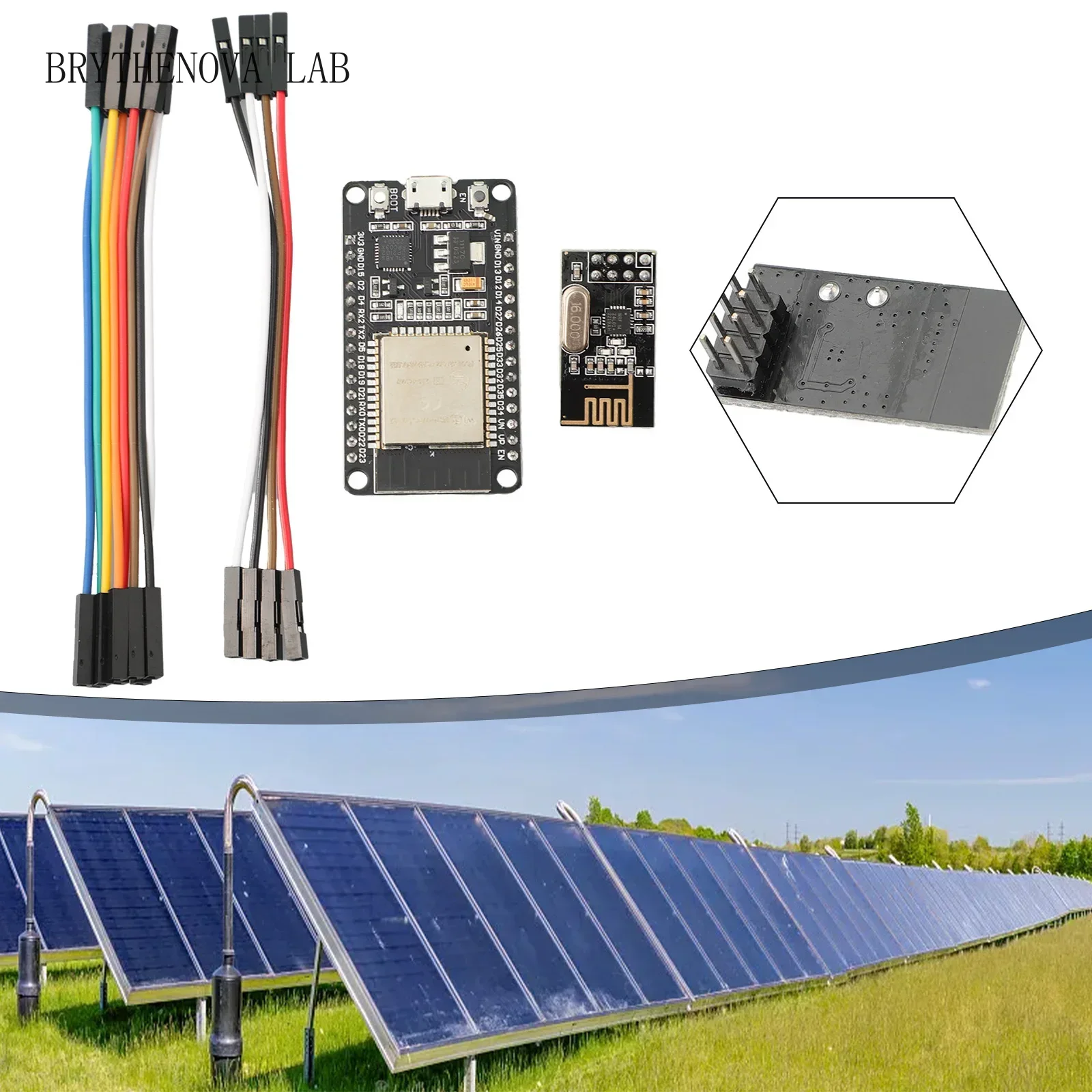 Nrf24L01 - ESP32+NRF24L01+Câble DTU pour kit Hoymiles, surveillance
