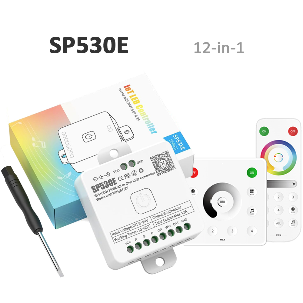 Ws2812B Strip 5V - Contrôleur LED Wifi Bluetooth SP530E RF