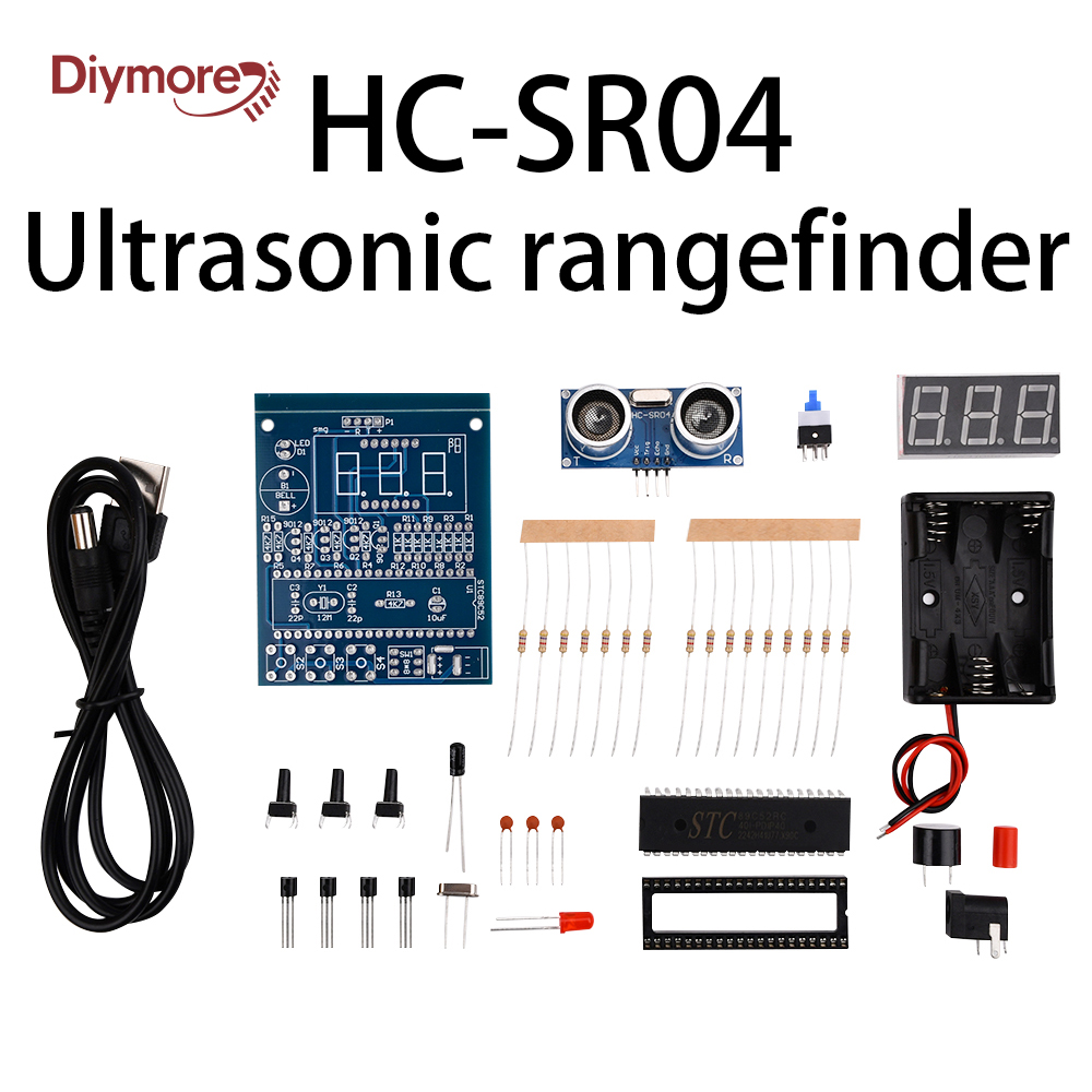 Ultrasonic Sensor Hc-Sr04 - Kit d'alarme à ultrasons DIY HC-SR04,