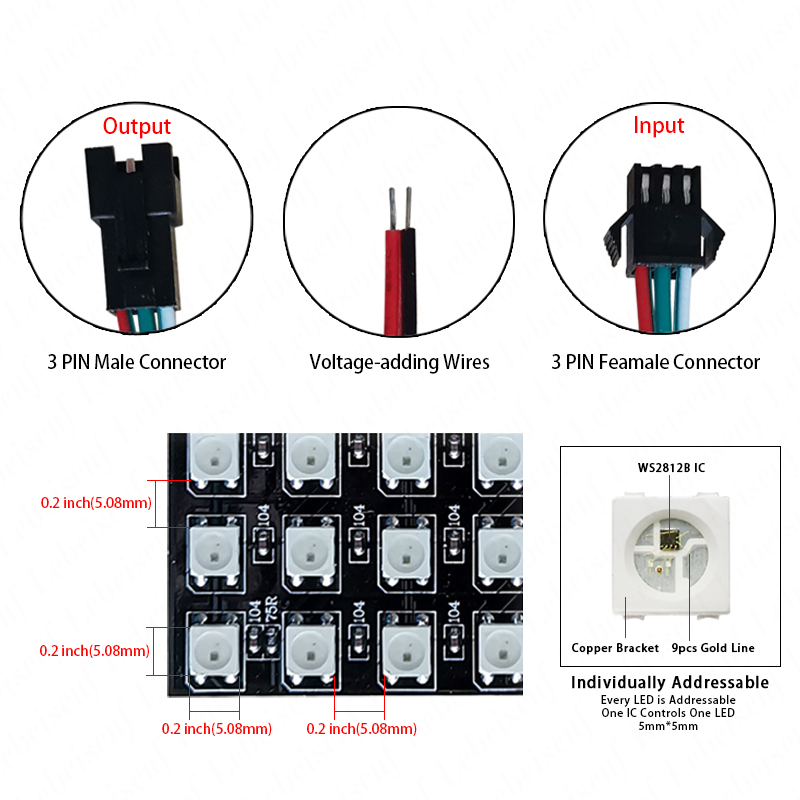 Écran à pixels numériques LED  - Ws2812B avis et prix