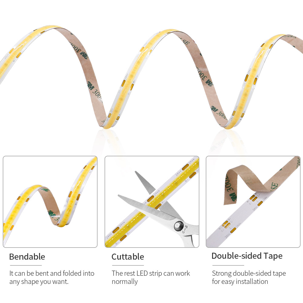 Bande lumineuse LED COB CCT FO - Ws2812B Strip 5V avis et prix